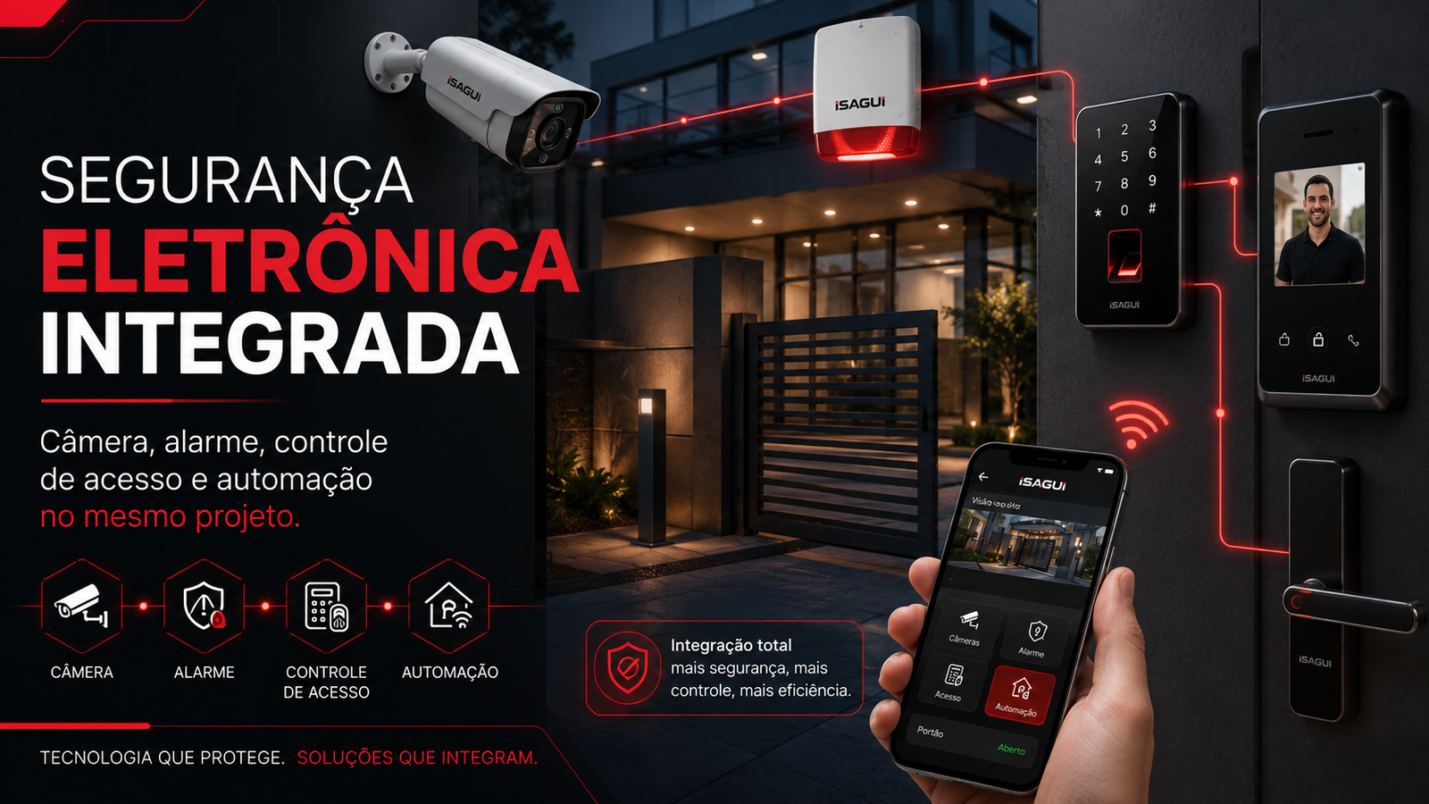 Segurança eletrônica integrada