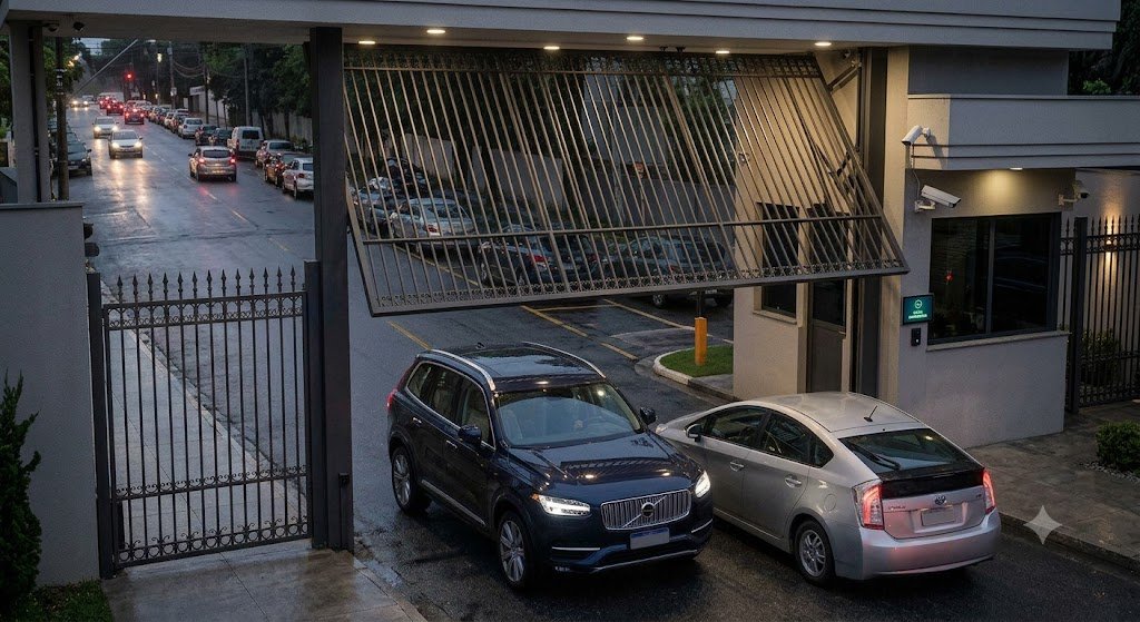 Portão eletrônico em condomínio